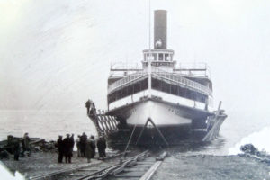 Horicon II being pulled up in the early 1930s